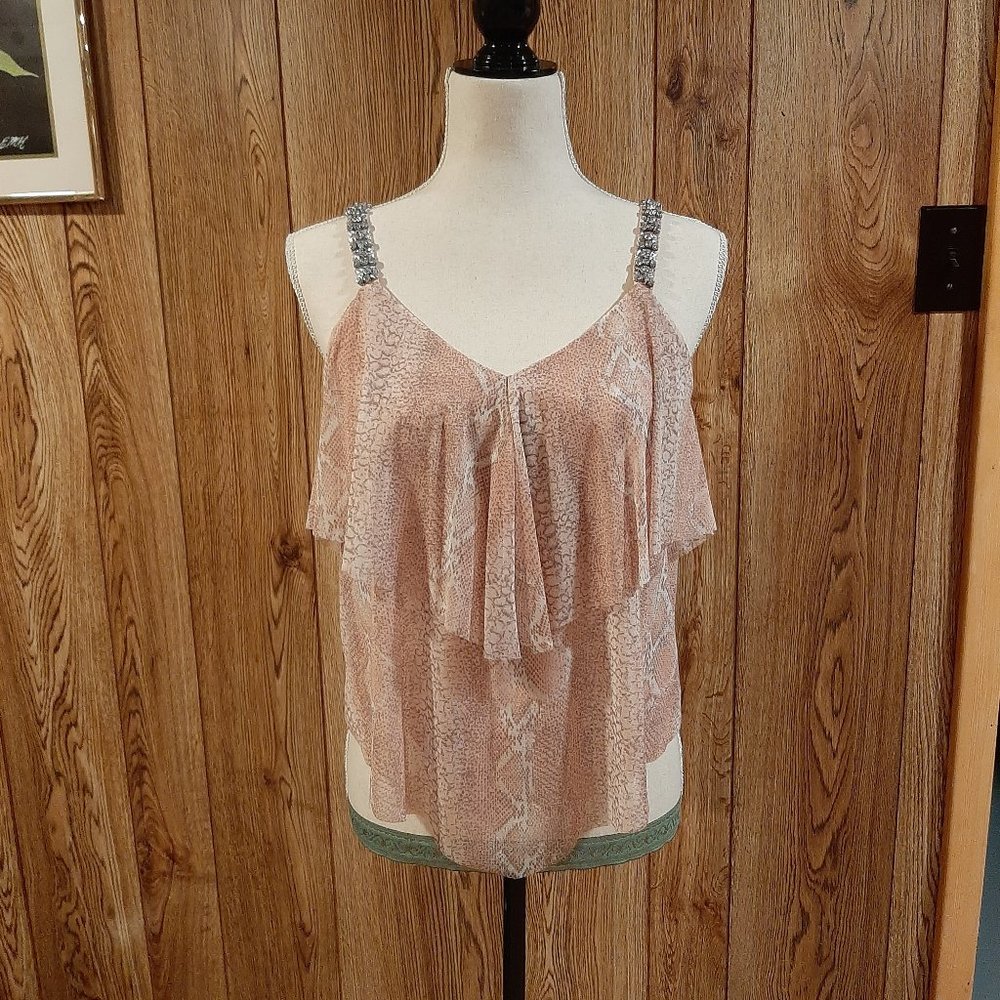 INC Flowy Jeweled-Strap Top